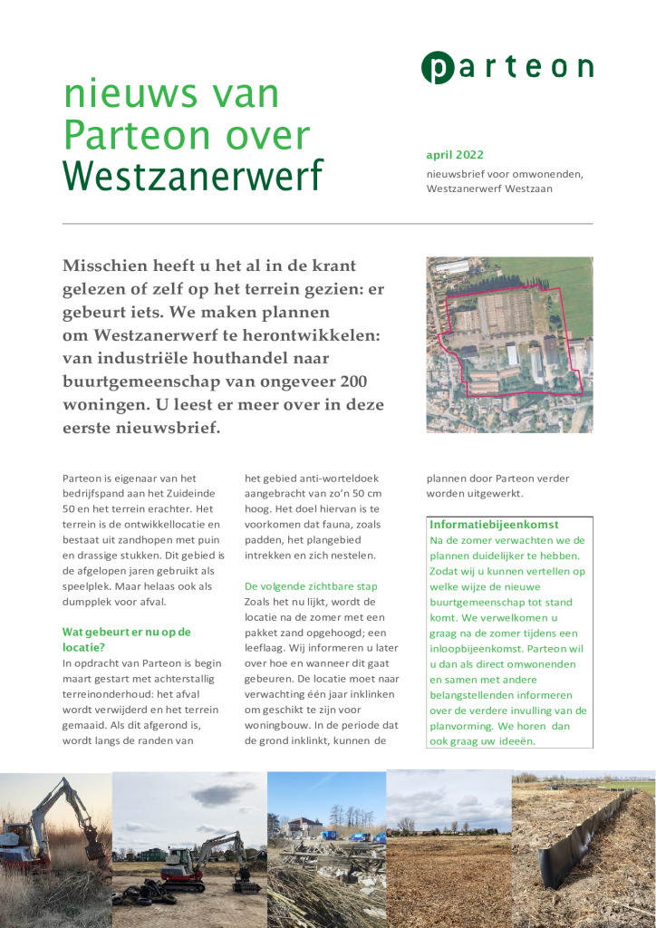 thumbnail of Nieuwsbrief 1 Westzanerwerf Westzaan 9 april 2022[21923]